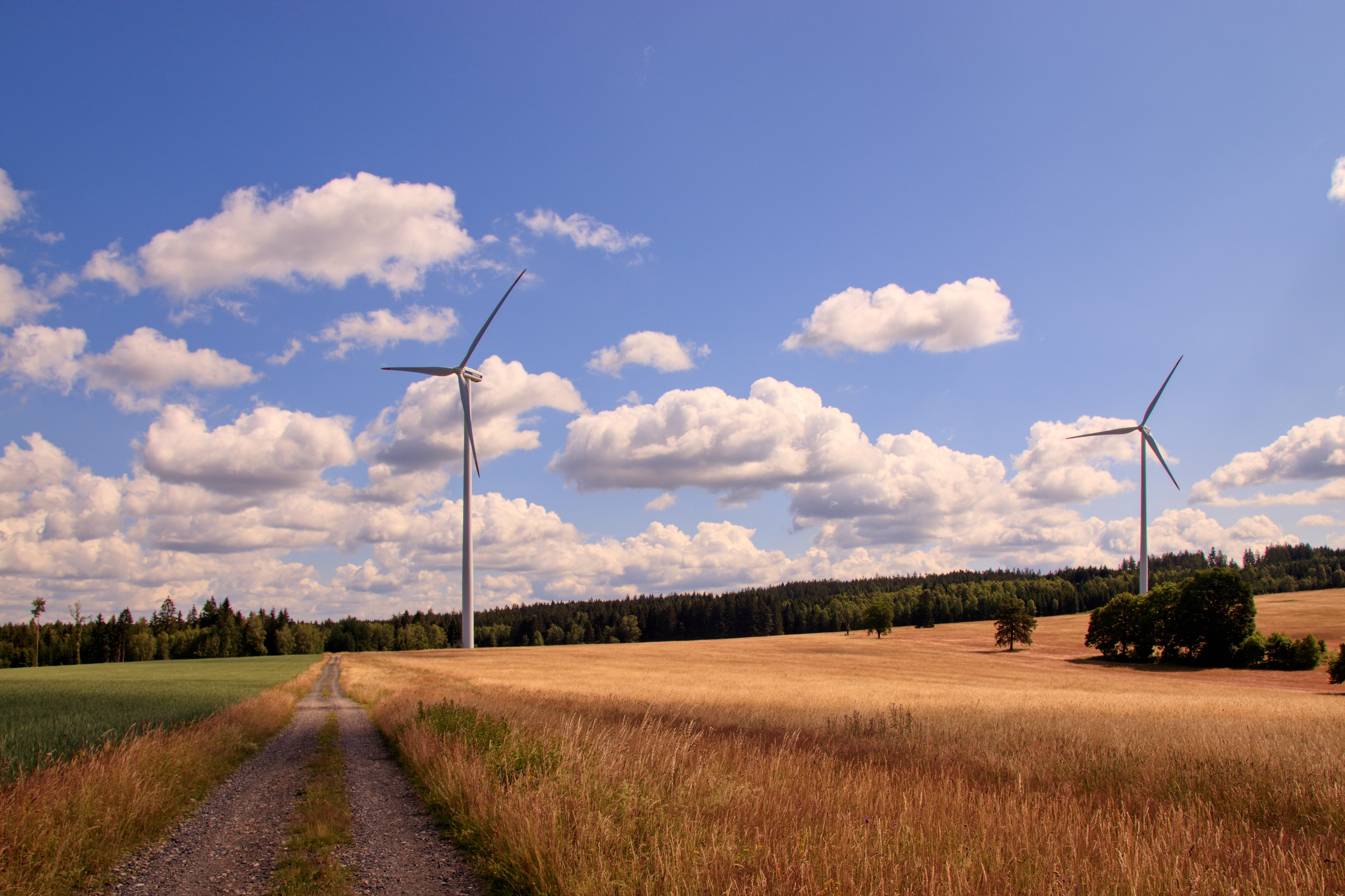 Dvě větrné elektrárny v okolí Aše