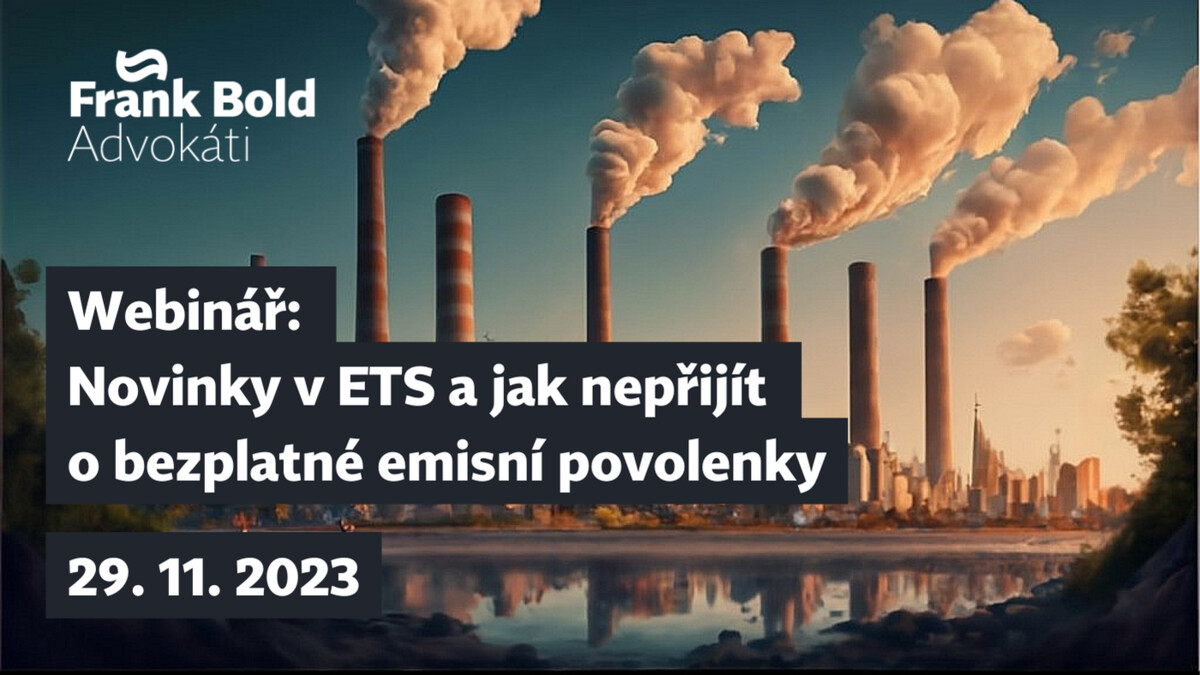 Webinář: Novinky v ETS a jak nepřijít o bezplatné emisní povolenky ...